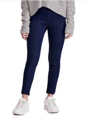NWT Free People Stargirl High Rise Skinny Jeans Size 26 Dark Wash